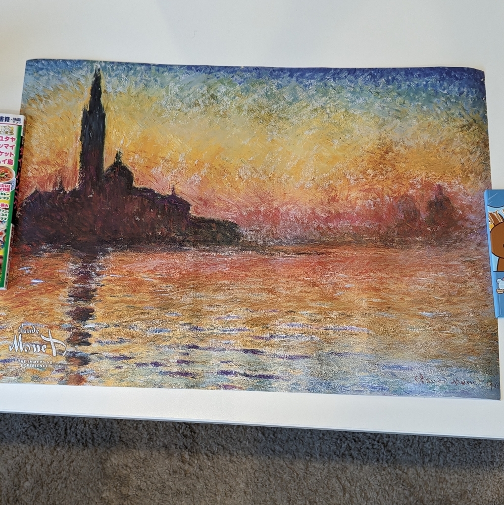 San Giorgio Maggiore at Dusk Poster by Claude Monet